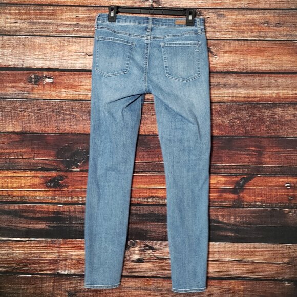Articles of Society 28 Sarah Distressed Skinny Jeans Blue Balsam Denim - Picture 3 of 11